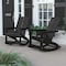 Flash Furniture Black Modern Poly Resin Adirondack Rockers, PK 2 JJ-C14709-BK-2-GG - alternate 1